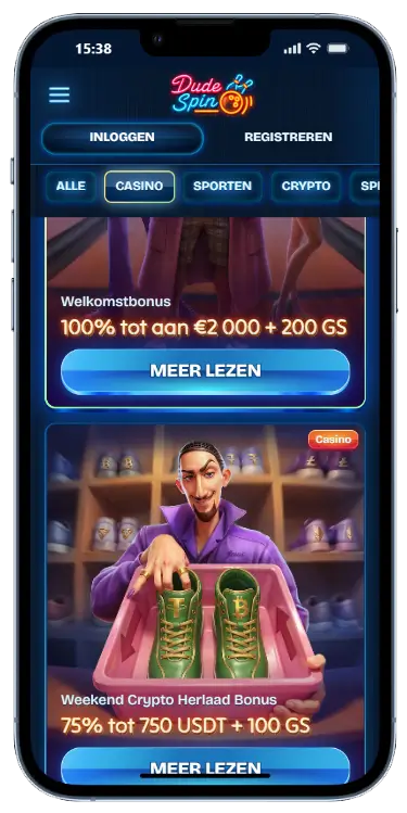 Welkomstbonus van 100% tot €2000 + 200 gratis spins bij Dudaspin Casino